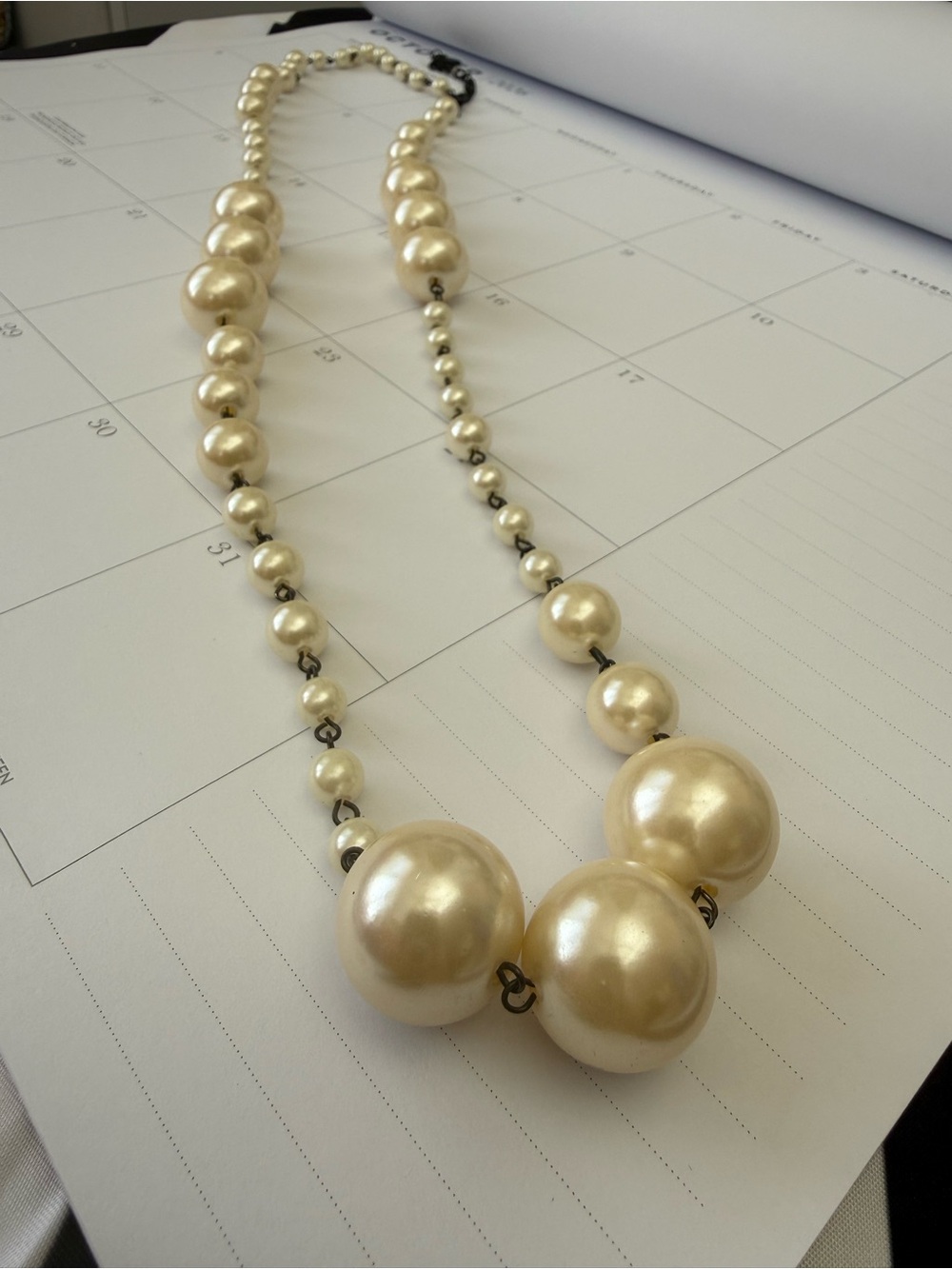 Classic Cream Pearl Necklace - Elegant Women's Jewelry